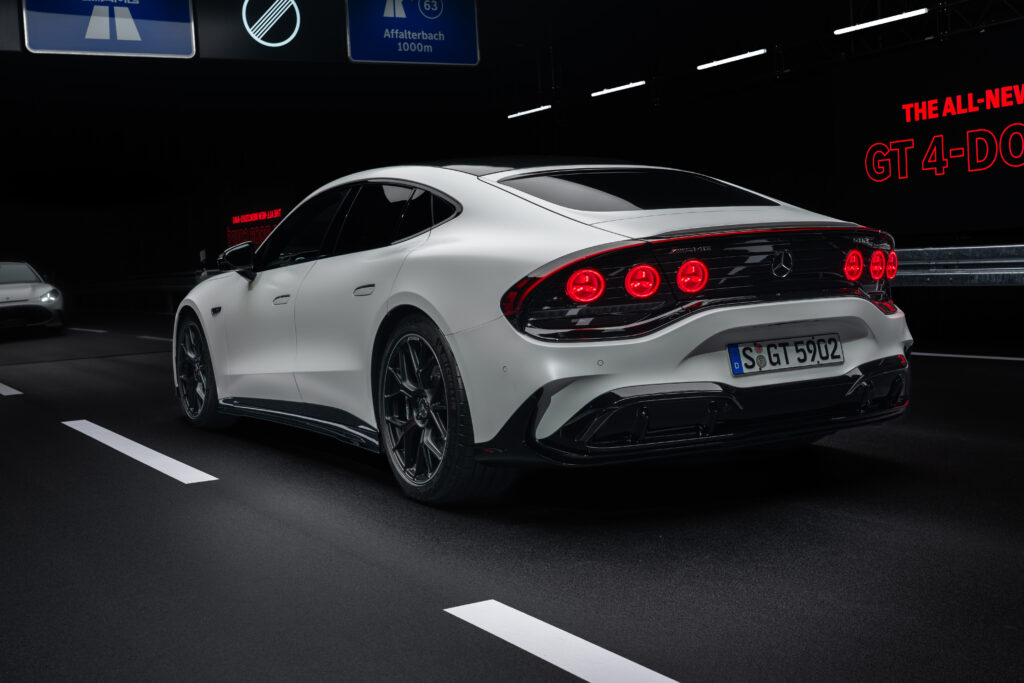 2027 Mercedes-AMG GT 63 rear taillight design and aerodynamic styling