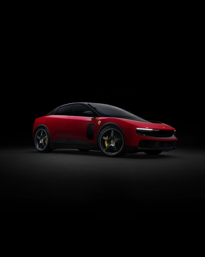 Ferrari Luce EV front three quarter exterior view
