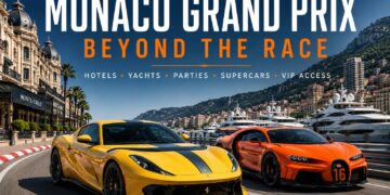 Ferrari 812 Competizione and Bugatti Chiron during Monaco Grand Prix weekend in Monte Carlo