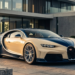 Bugatti Tourbillon parked at golden hour outside a modern villa