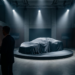 Covered hypercar at a private client unveiling event, illustrating why hypercars sell out before reveal