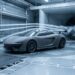 Wind tunnel testing of a scale sports car model, a core part of modern exotic car technology development