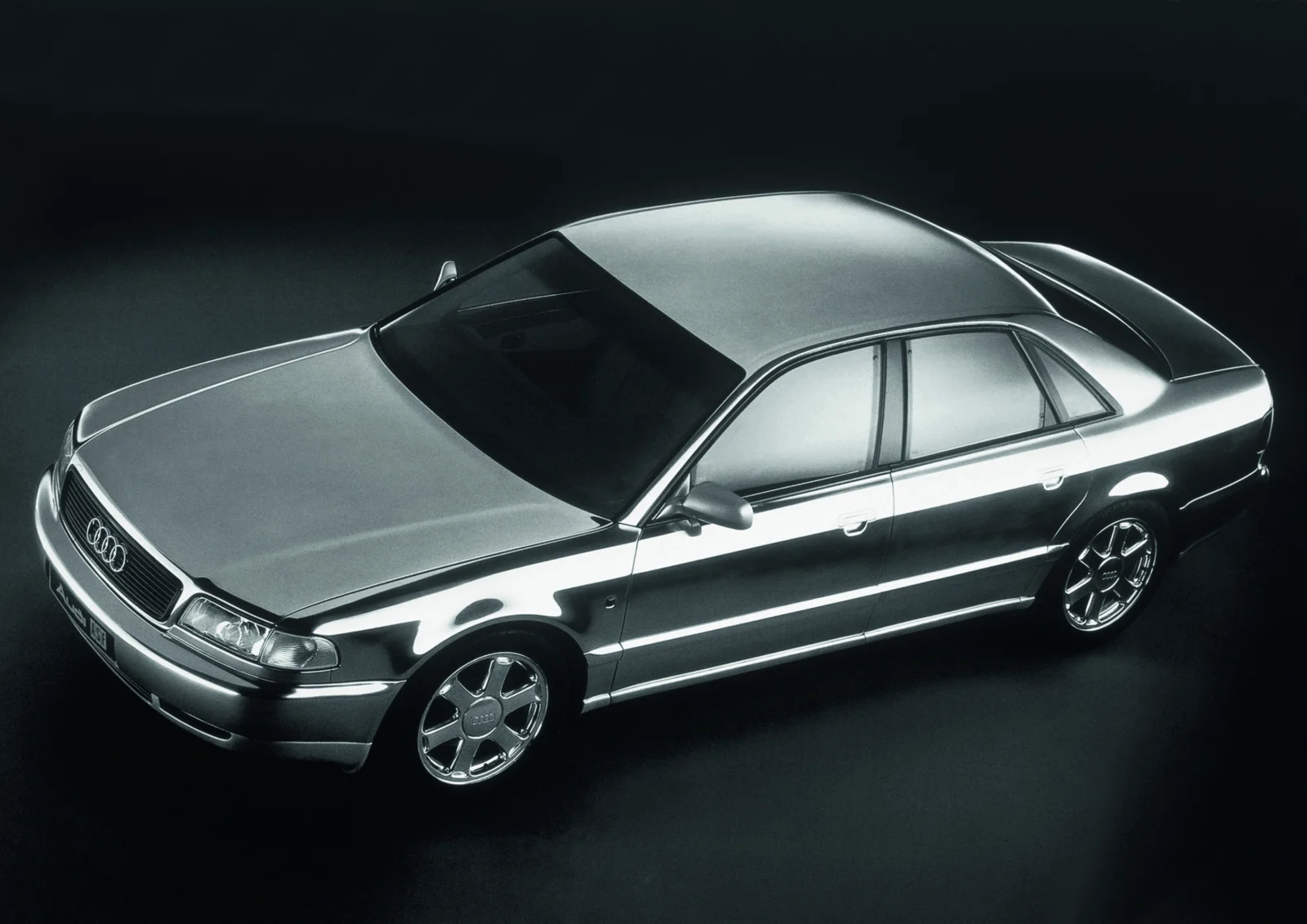 Mirror-finish aluminum Audi ASF concept sedan